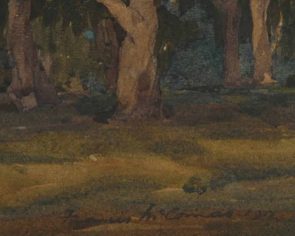 Artwork by Francis McComas, Oak trees, Made of Oak