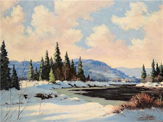 Untitled - Winter Stream by Roland Gissing