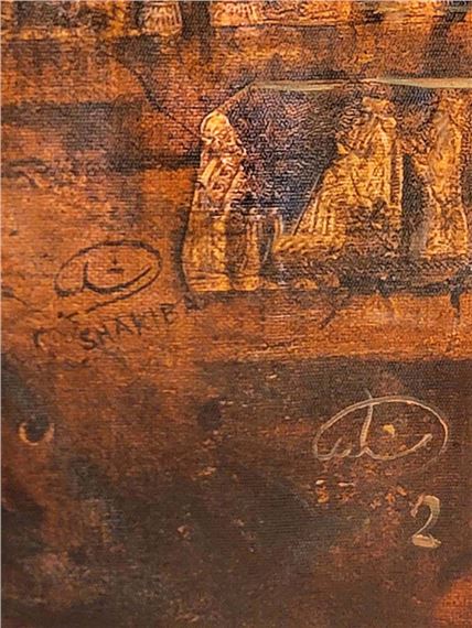 Persian Oil On Canvas Of Great Cyrus's Wife ' Cassandane ' Signed By Hojat Shakiba by Hojat Shakiba