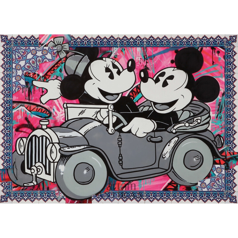 Artwork by Mr. Besk, Untitled, Made of mixed media on canvas