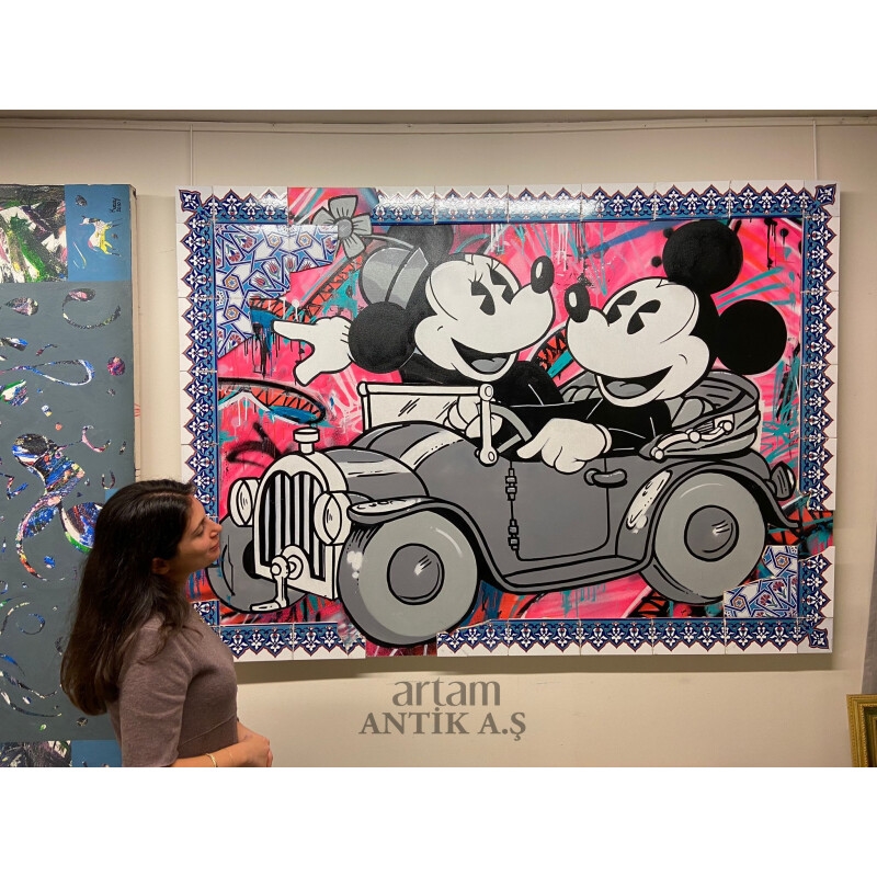 Artwork by Mr. Besk, Untitled, Made of mixed media on canvas