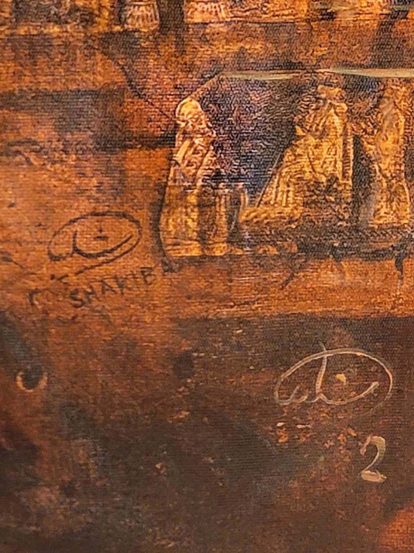 Artwork by Hojat Shakiba, Persian Oil On Canvas Of Great Cyrus's Wife ' Cassandane ' Signed By Hojat Shakiba, Made of oil on canvas