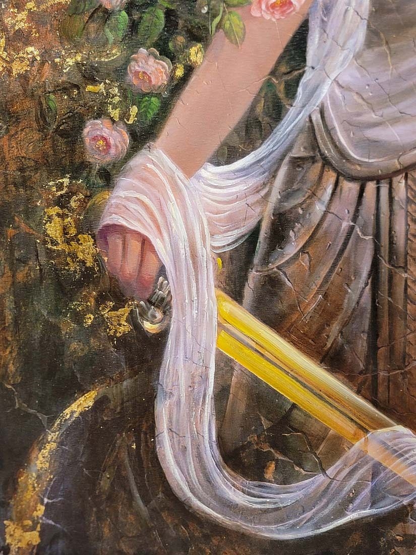 Artwork by Hojat Shakiba, Persian Oil On Canvas Of ' Noble Commander ' Signed By Hojat Shakiba, Made of oil on canvas