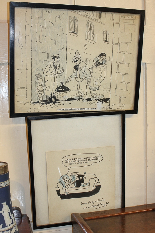 Artwork by Reg Smythe, Reginald Smythe (1917-1998, Made of pen, ink and wash