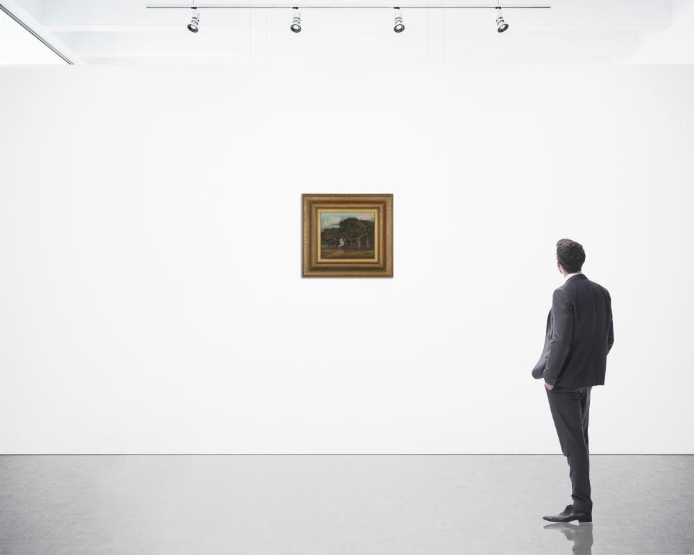 Artwork by Francis McComas, Oak trees, Made of Oak