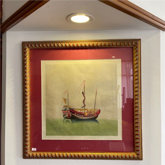 Quan Liu | LIU QUAN YUN WATER COLOR PAINTING CHINESE JUNK | Compare ...