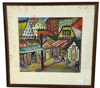 EMMA LEE MOSS STREET SCENE PAINTING - Emma Lee Moss