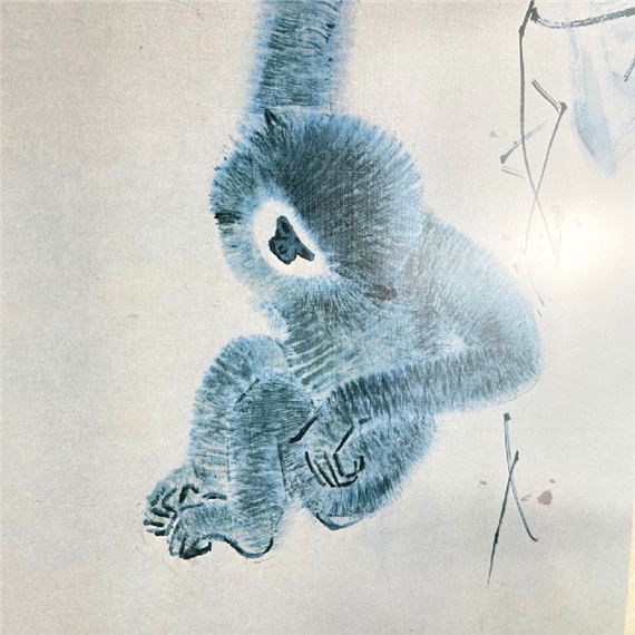 Chen Wen Hsi | CHEN WEN HSI PRINT OF CHINESE INK PAINTING GIBBONS ...