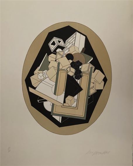 Lithographie Originale Signée Alain Le Yaouanc - Art Abstrait 1970 - Numérotée