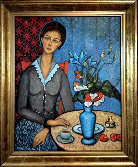 Dialogue with Cézanne by Krystyna Ruminkiewicz, 2024