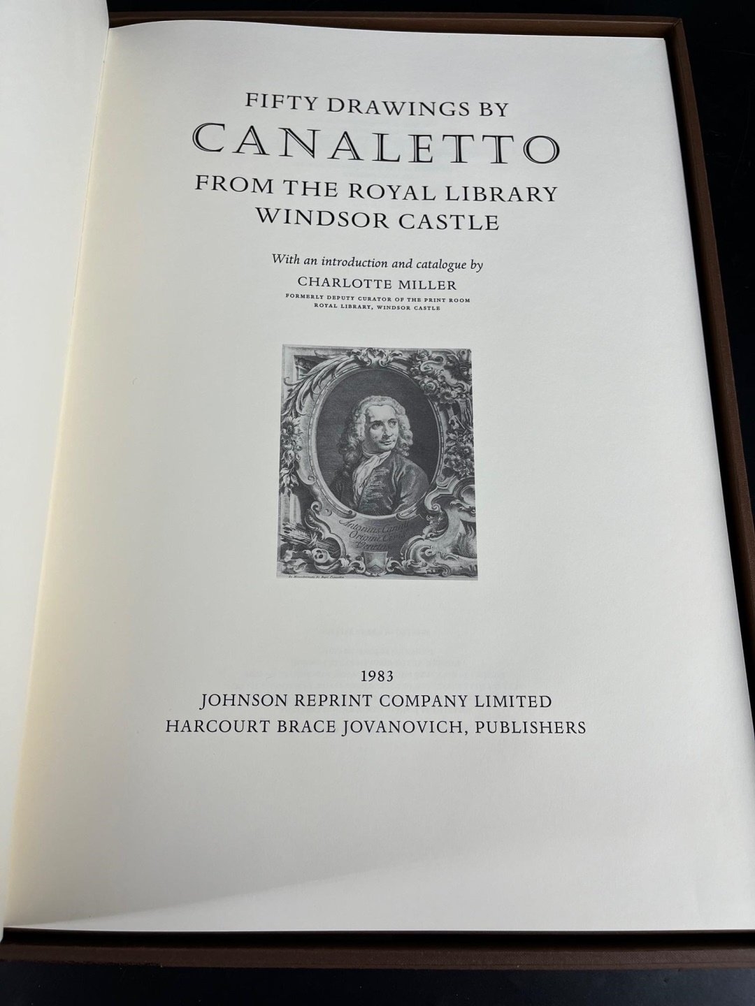 Artwork by Canaletto, Fifty Drawings By Canaletto, The Queen's Collection at Windsor Castle, Made of Oversized leather