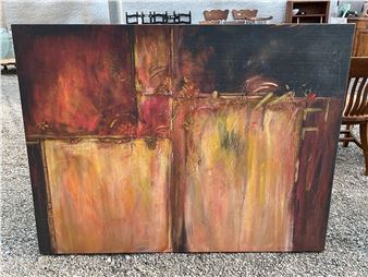 Joyce Combs abstract painting - Joyce Combs