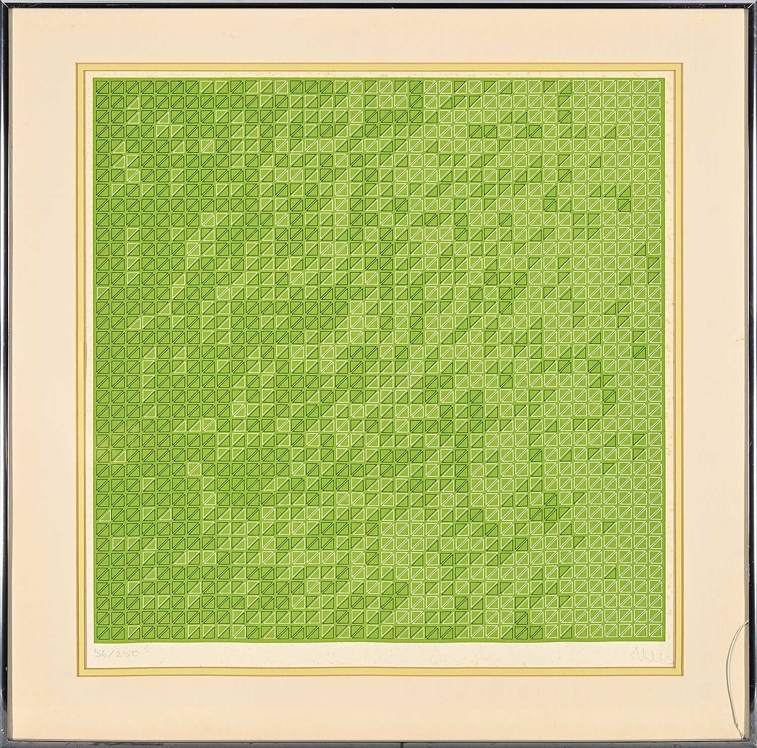 Georg Nees | Crescendo - Decrescendo #56/250 (1973) | MutualArt