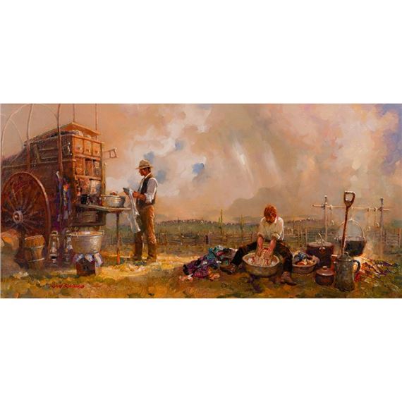 Oil on Board by Leland D. Beaman