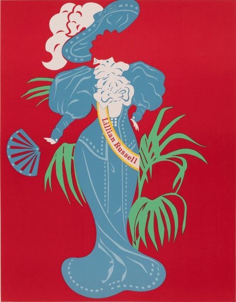 Artwork by Robert Indiana, Lillian Russell, Made of Color silkscreen on Arches paper