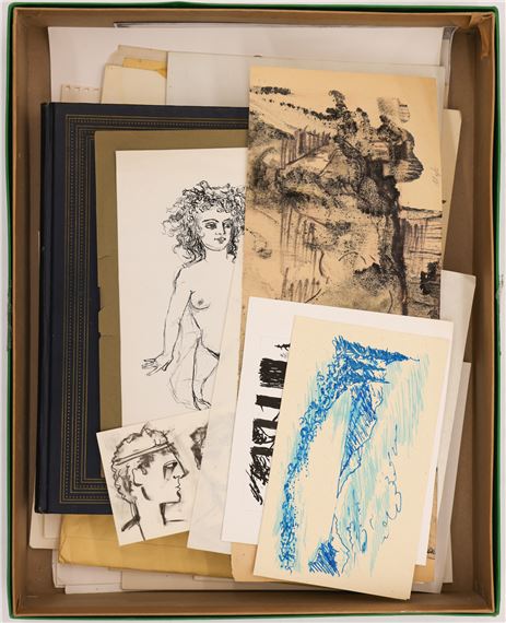 Box Neil Meitzler 1950's Sketchbooks & Drawings