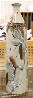 Gerald Newcomb Stoneware Tall Vase 18 - Gerald Newcomb