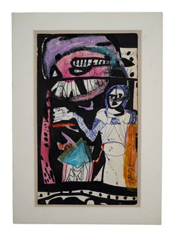 A NORRIS EMBRY, AMERICAN, NEO-EXPRESSIONIST ABSTRACT PAINTING - Norris Embry