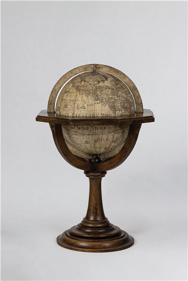 The globe gores were sold separately by both Giuseppe in 1615, as this example on thick paper, and by his grandson Domenico around 1700, reissued on thinner paper - Jodocus Hondius