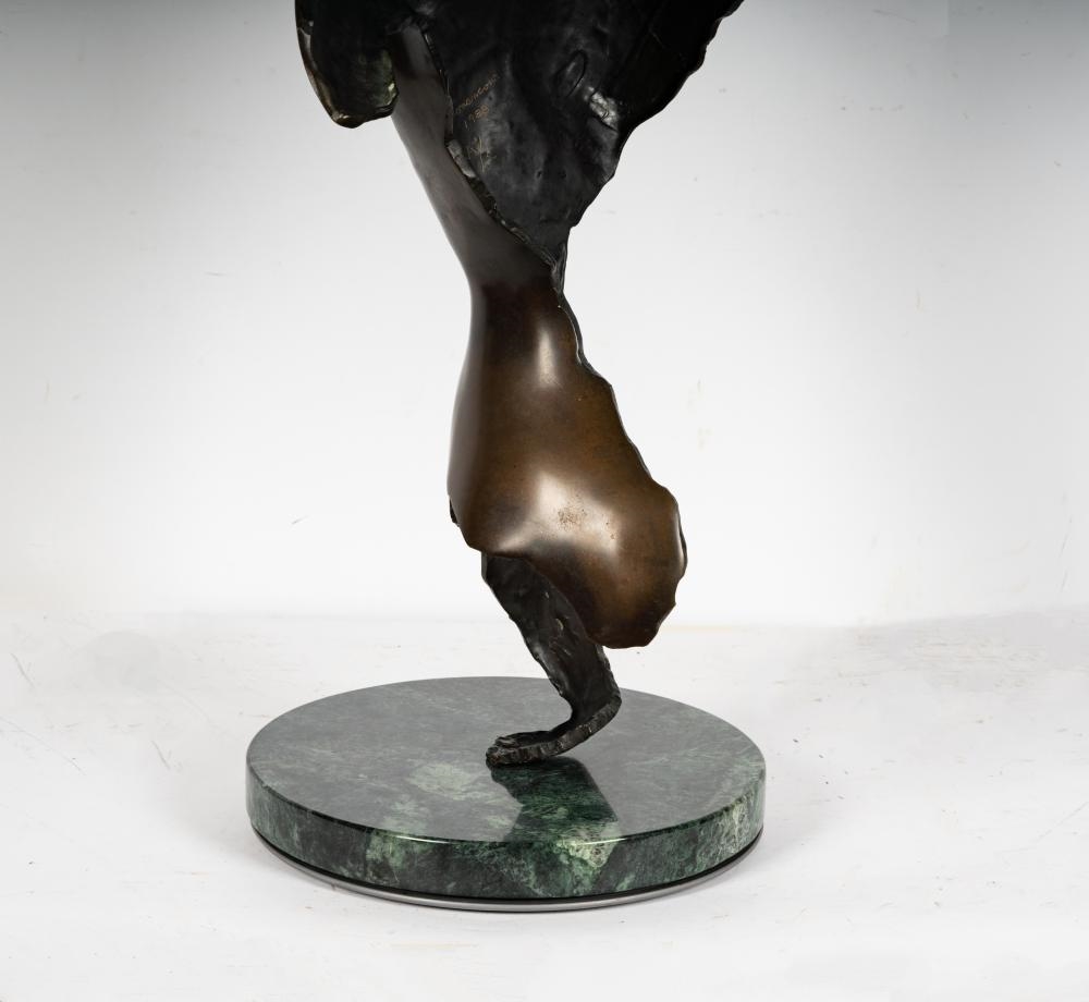 Artwork by Sig De Tonancour, : Female Torso, Made of bronze, mounted