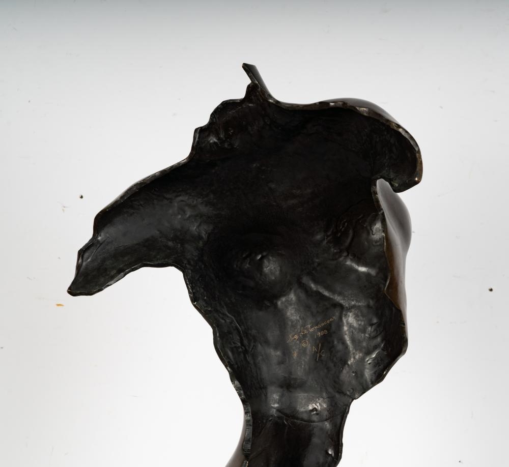 Artwork by Sig De Tonancour, : Female Torso, Made of bronze, mounted