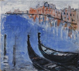 Velencei gondolák - Ilona Szücs