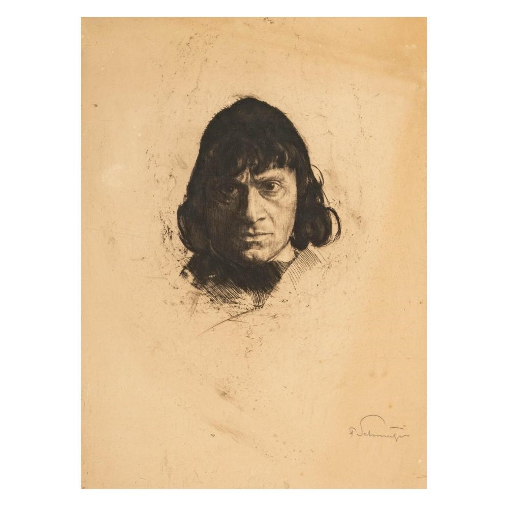 Ferdinand Schmutzer | Ferdinand Schmutzer: Portrait of Josef Kainz ...