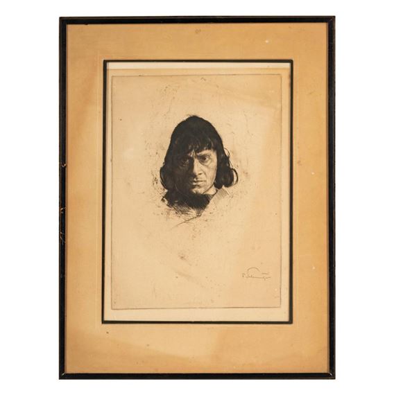 Ferdinand Schmutzer | Ferdinand Schmutzer: Portrait of Josef Kainz ...