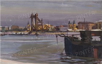 Budapest With The Destroyed Elizabeth Bridge - Dénes Osz