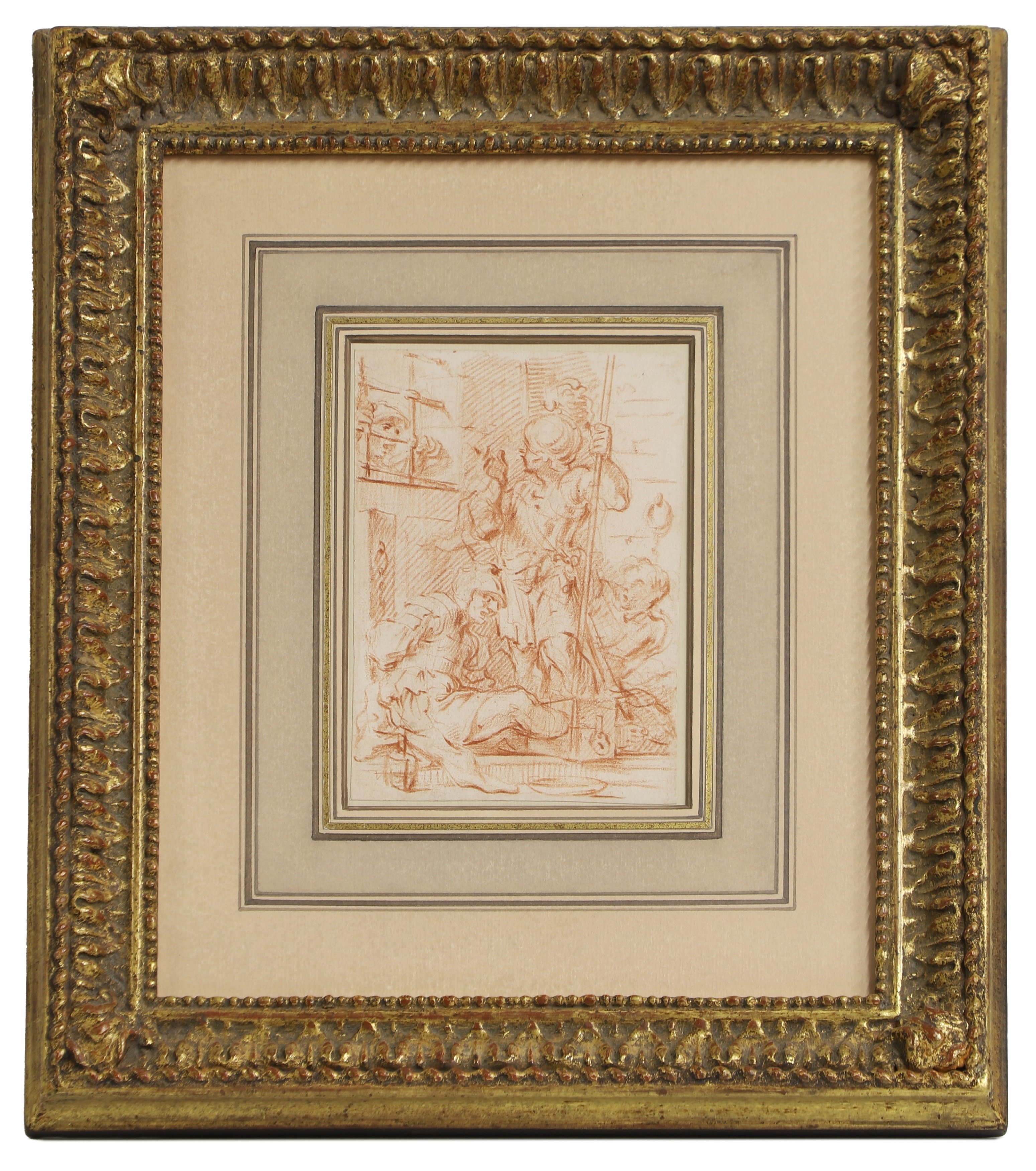 French School, 18th Century | Three gaolers with a prisoner | MutualArt