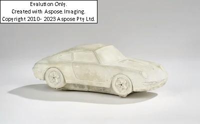 Artwork by Gottfried Bechtold, "Porsche 993", Made of concrete