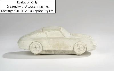 Artwork by Gottfried Bechtold, "Porsche 993", Made of concrete