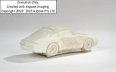 Artwork by Gottfried Bechtold, "Porsche 993", Made of concrete