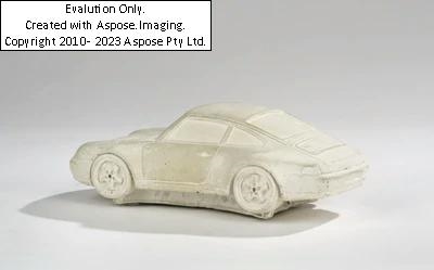 Artwork by Gottfried Bechtold, "Porsche 993", Made of concrete