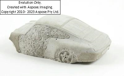 Artwork by Gottfried Bechtold, "Crash Porsche 993 (KIDS Edition)", Made of concrete