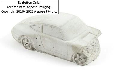 Artwork by Gottfried Bechtold, "Crash Porsche 993 (KIDS Edition)", Made of concrete