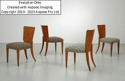 4rer Set Stühle Mod. H-214, Entwurf Jindrich Halabala by Jindrich Halabala, circa 1930