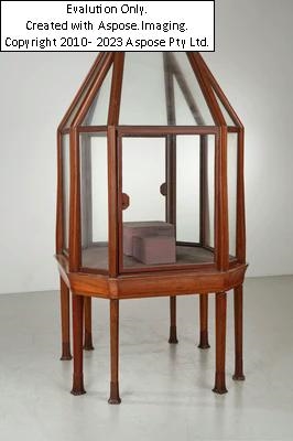 Artwork by Martin Dülfer, Große Schauvitrine, Entwurf Martin Dülfer, Made of Metal