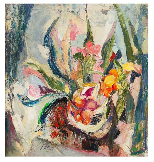 Still Life by Manoucher Yektai, executed in 1967