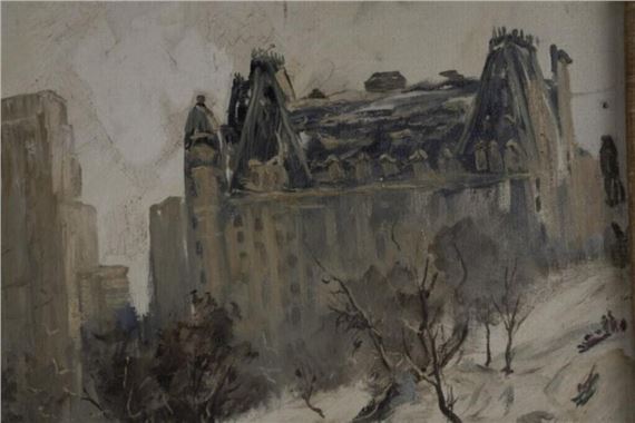 Archie Boyd Teater | Winter scene of Central Park in New York City ...