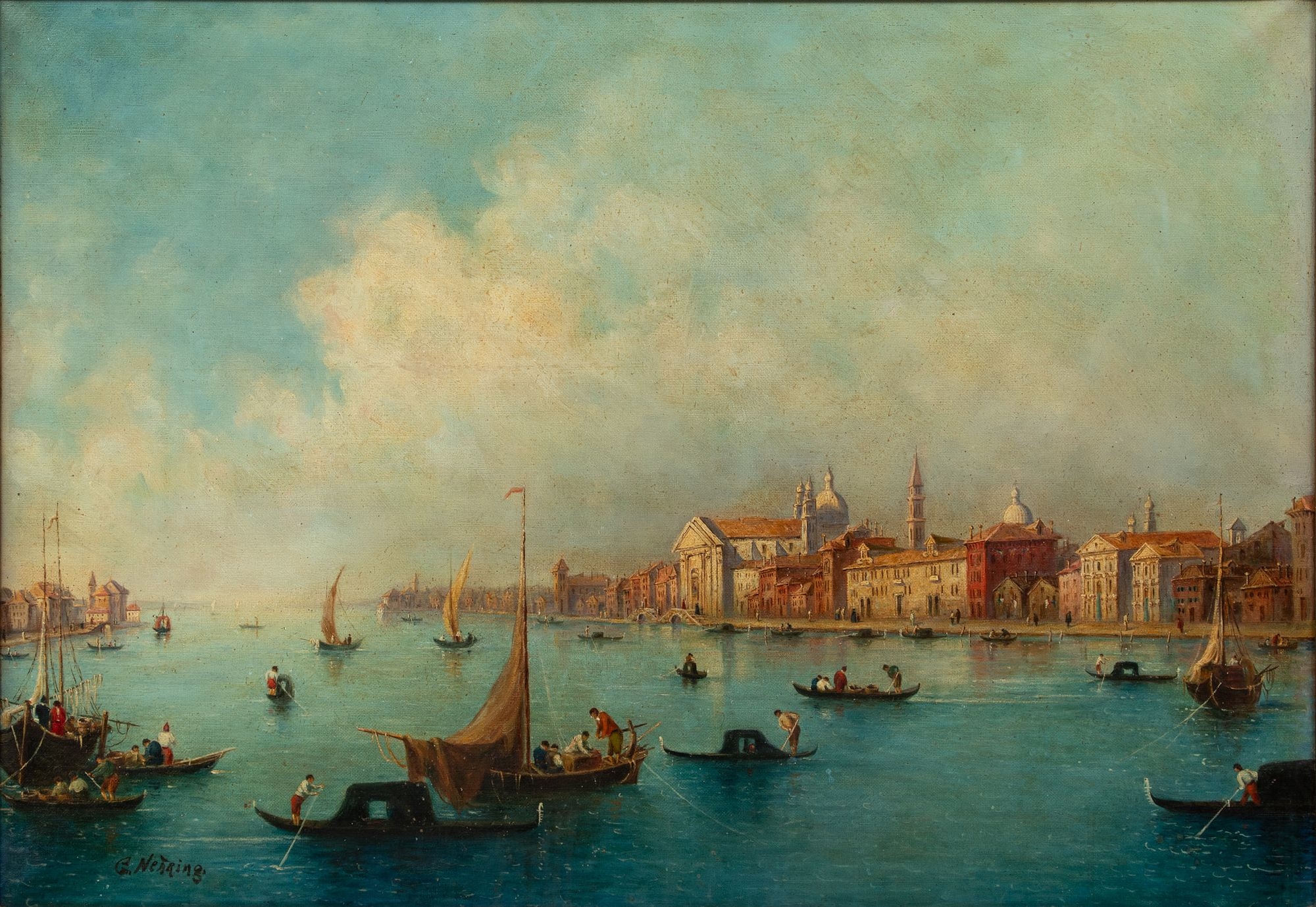 G. Nehring | Venice Canal Scene (Circa 1900) | MutualArt