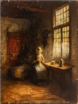 Interior Genre Scene - Jacques Cornelis Snoeck