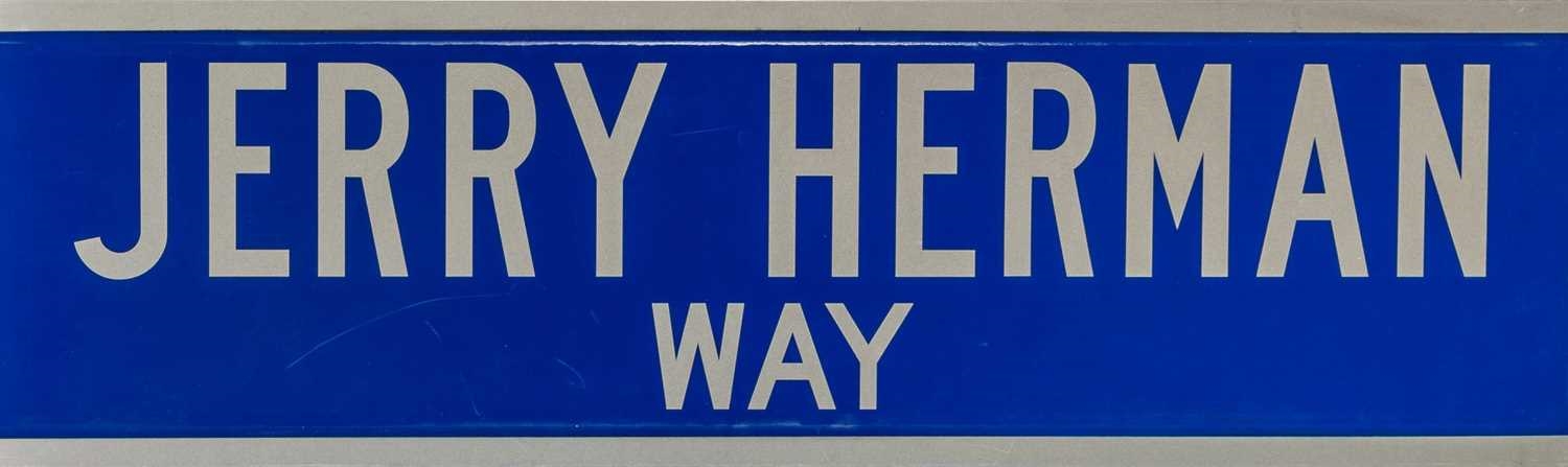 Jerry Herman | Jerry Herman Way Street Sign | MutualArt