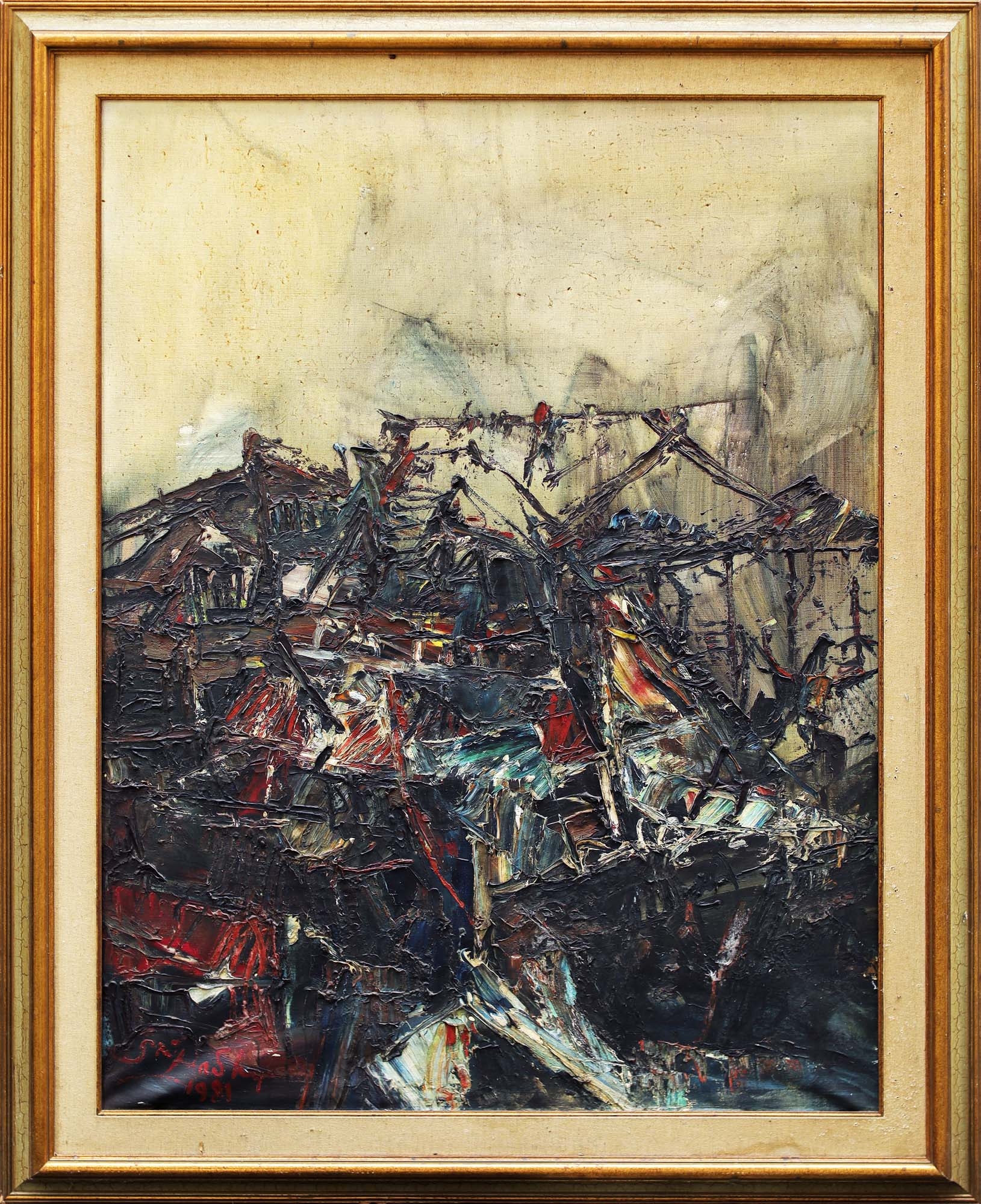 Artwork by Sri Hadhy, SRI HADHY | Village (Perkampungan), 1981, Made of Oil on canvas