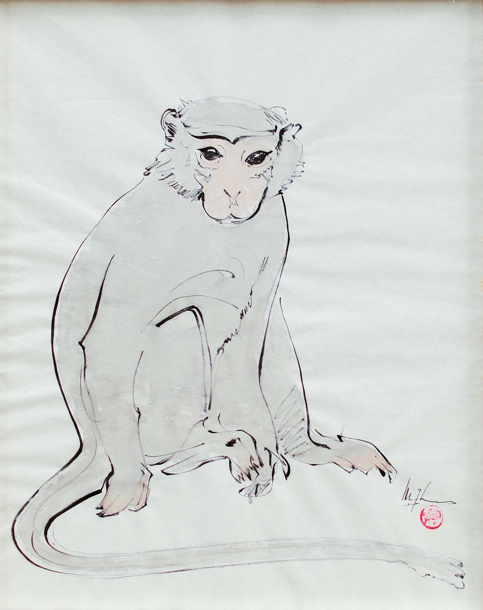 Artwork by Lee Man Fong, LEE MAN FONG | Monkey, Made of Watercolor on paper