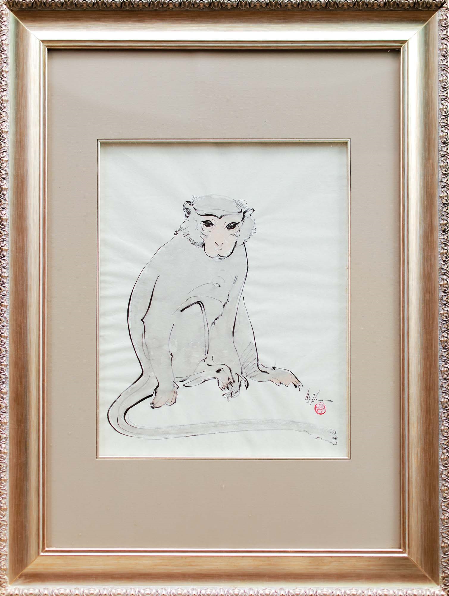 Artwork by Lee Man Fong, LEE MAN FONG | Monkey, Made of Watercolor on paper
