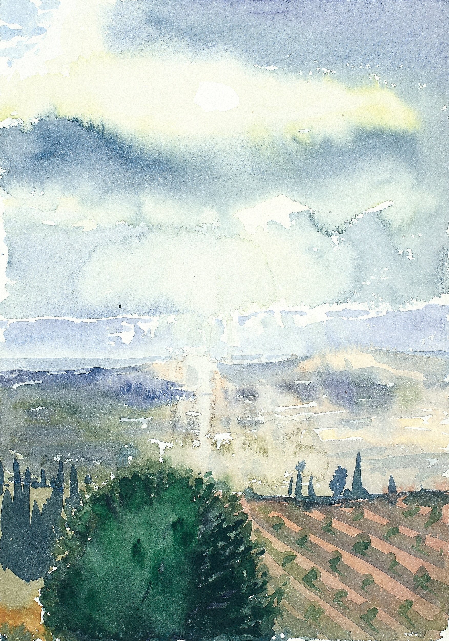 Artwork by Josef Mladejovský, Granada 2, 2022, Made of watercolor