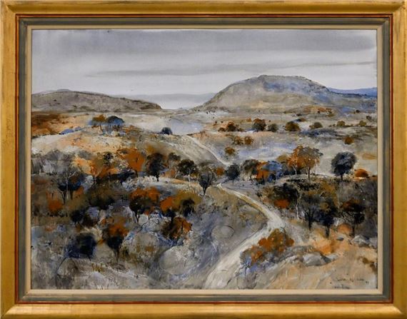 (LANDSCAPE WITH GREY HILL) 1997 by Judith White, 1997