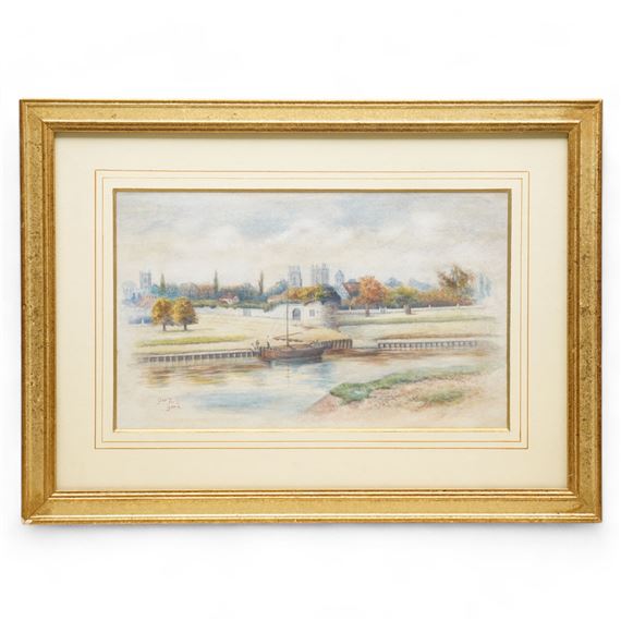 George Fall | View of York Minster from Marygate Landing Tower | MutualArt