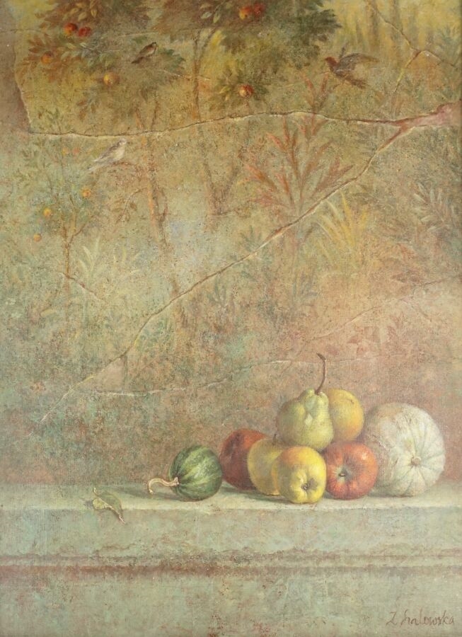 Artwork by Zofia Szalowska, Le Jardin d'Eden, Made of oil on canvas